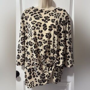 Leopard Print Women's Top